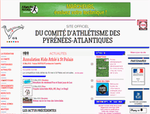 Tablet Screenshot of comite64.athle.org