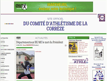 Tablet Screenshot of correze.athle.org
